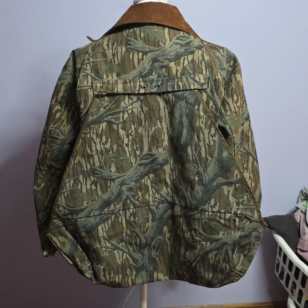 VTG Carhartt Mens Hunting Jacket Medium Camo Mossy Oak Blanket Lined Coat - Picture 4 of 8